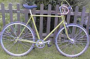 Grasshopper fixed gear bike after conversion