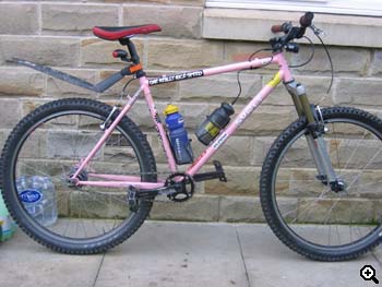Jezz Harty's pink Surly 1x1