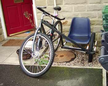 Jezz Harty's bicycle sidecar